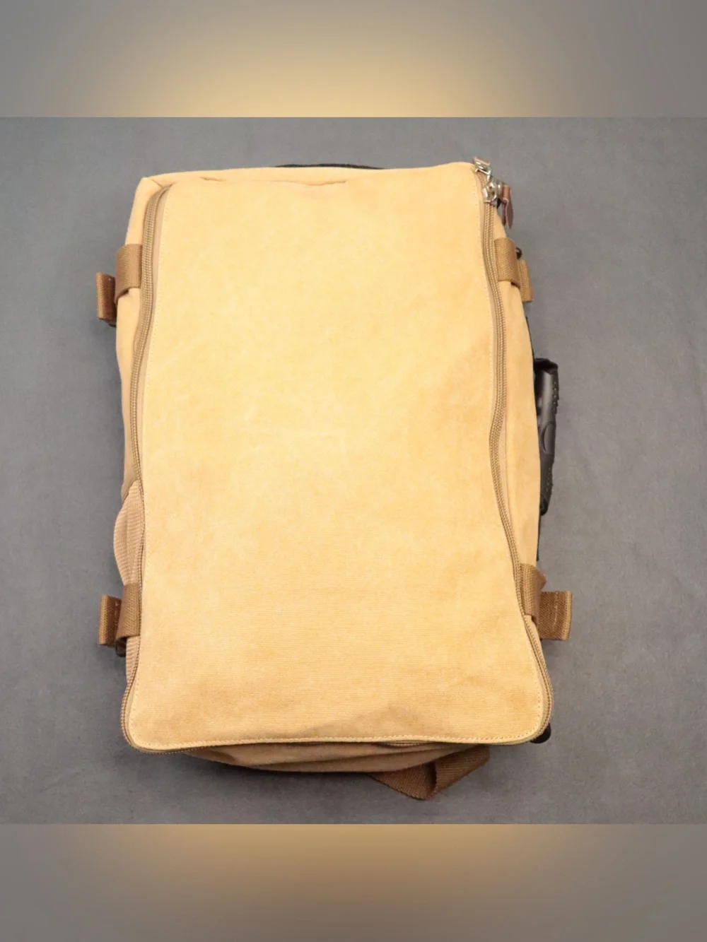 KAKA Design Convertible Backpack Duffel Bag Canvas Travel Hiking Luggage Khaki